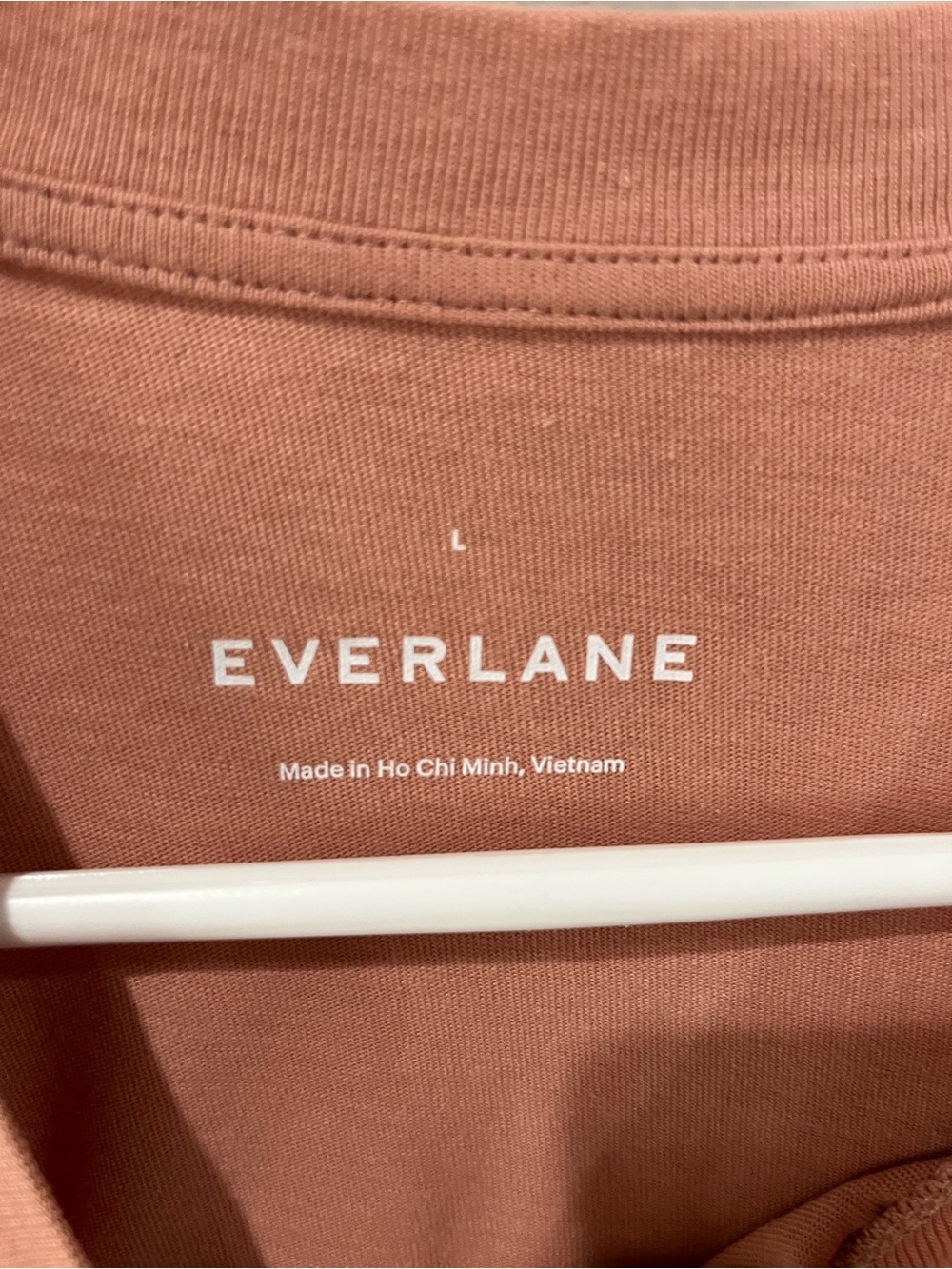 Everlane Women’s SzL Short-Sleeve Pocket Cotton T-Shirt Mini Dress, Blush - Picture 2 of 6